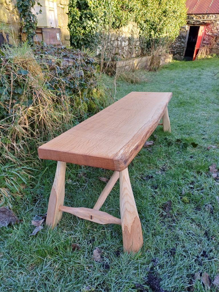 wooden bench